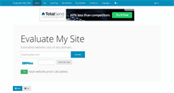 Desktop Screenshot of evalmysite.com